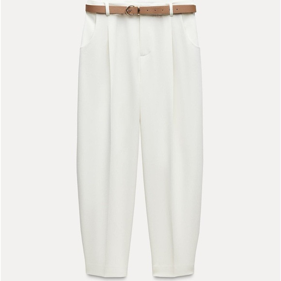 ZARA Belted Pants - Picture 3 of 6
